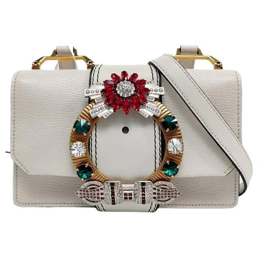 Miu Lady leather handbag