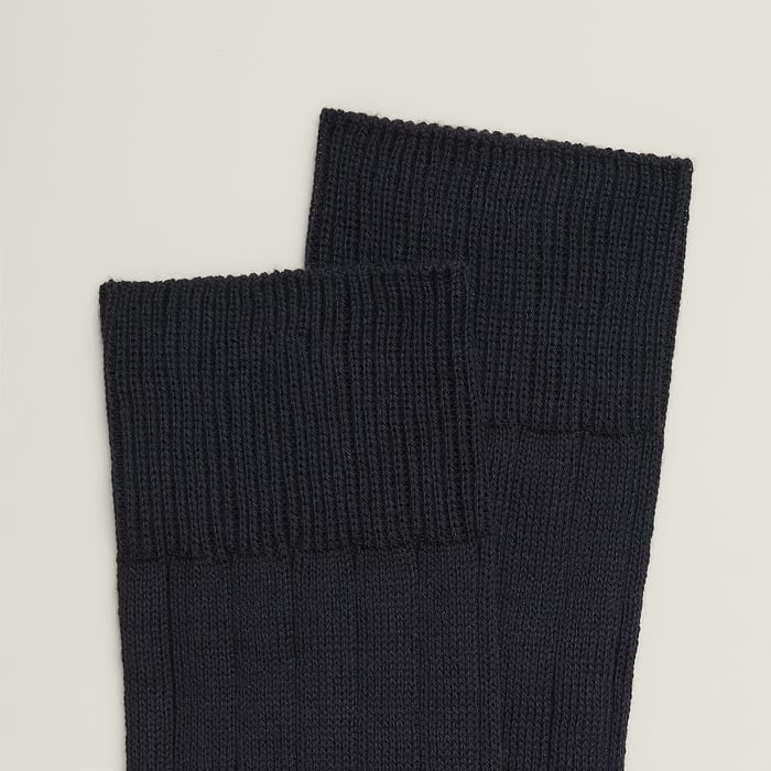 Marine "H" Embroidery Socks