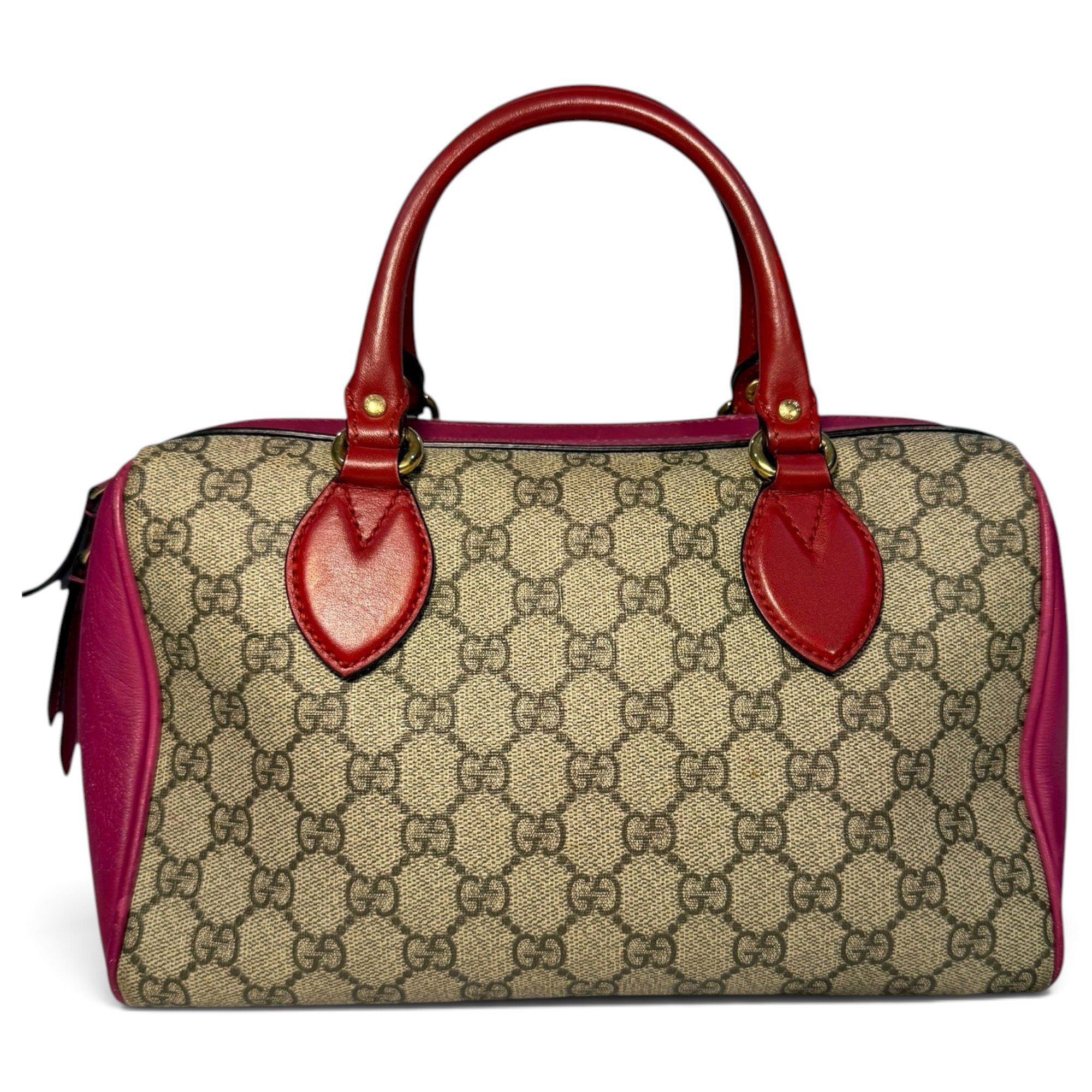 Boston leather bowling bag