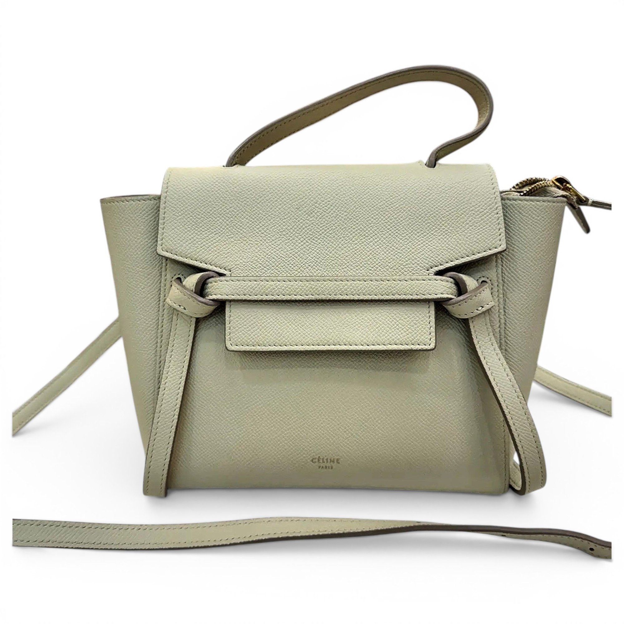 Belt leather crossbody bag