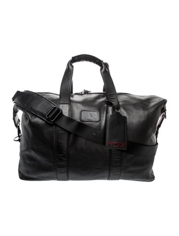 Tumi Leather Weekender Bag