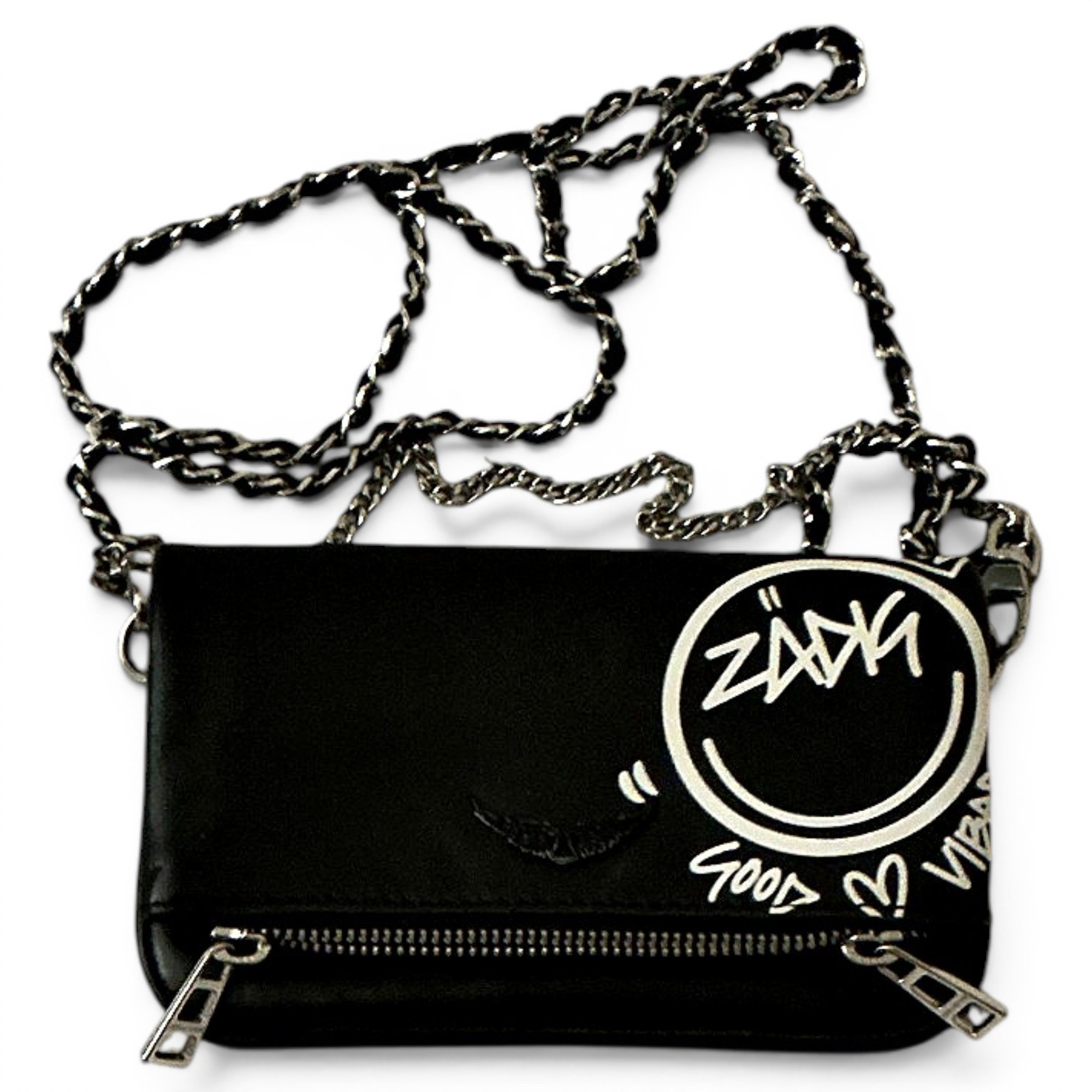 Rock leather crossbody bag