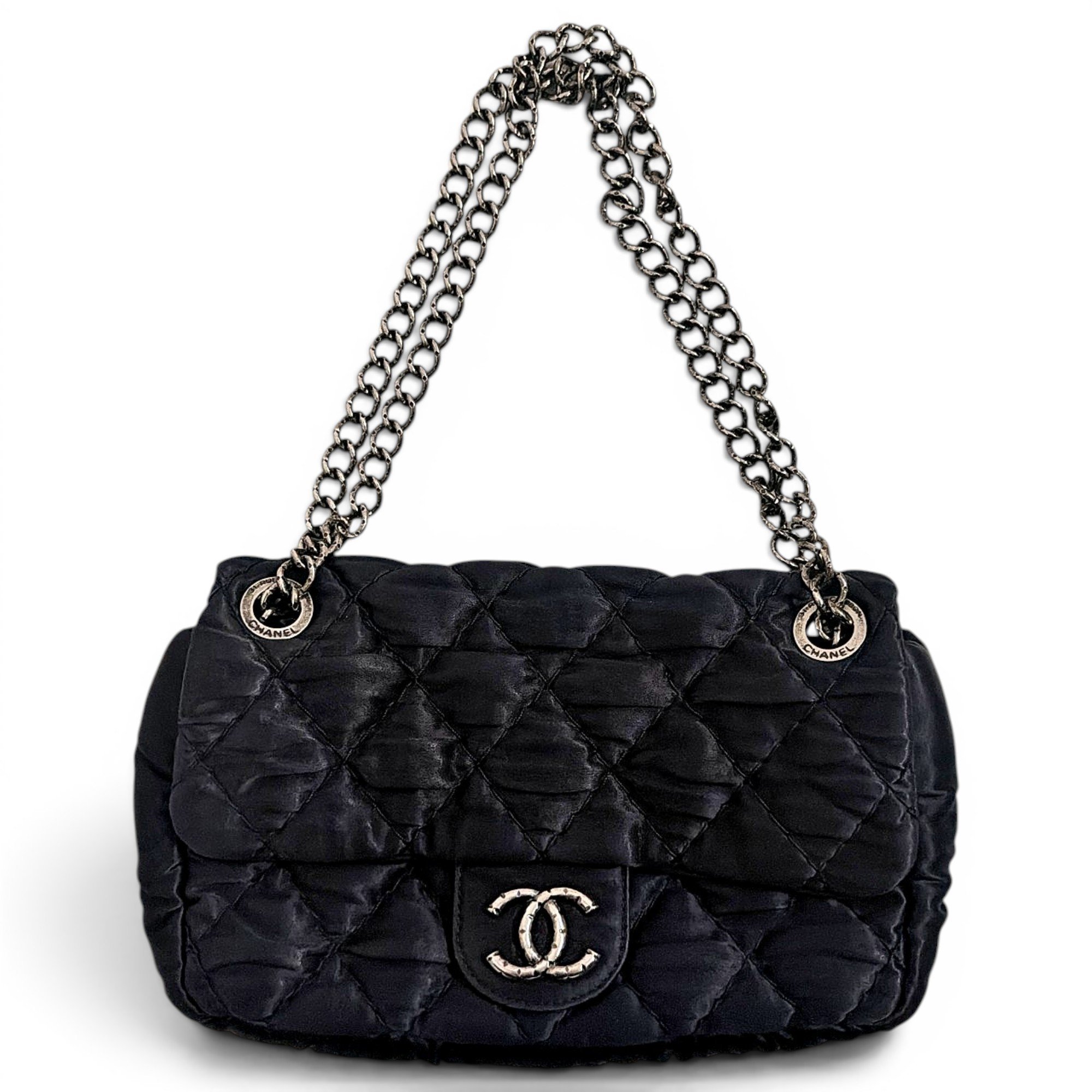 Trendy CC Flap silk tote
