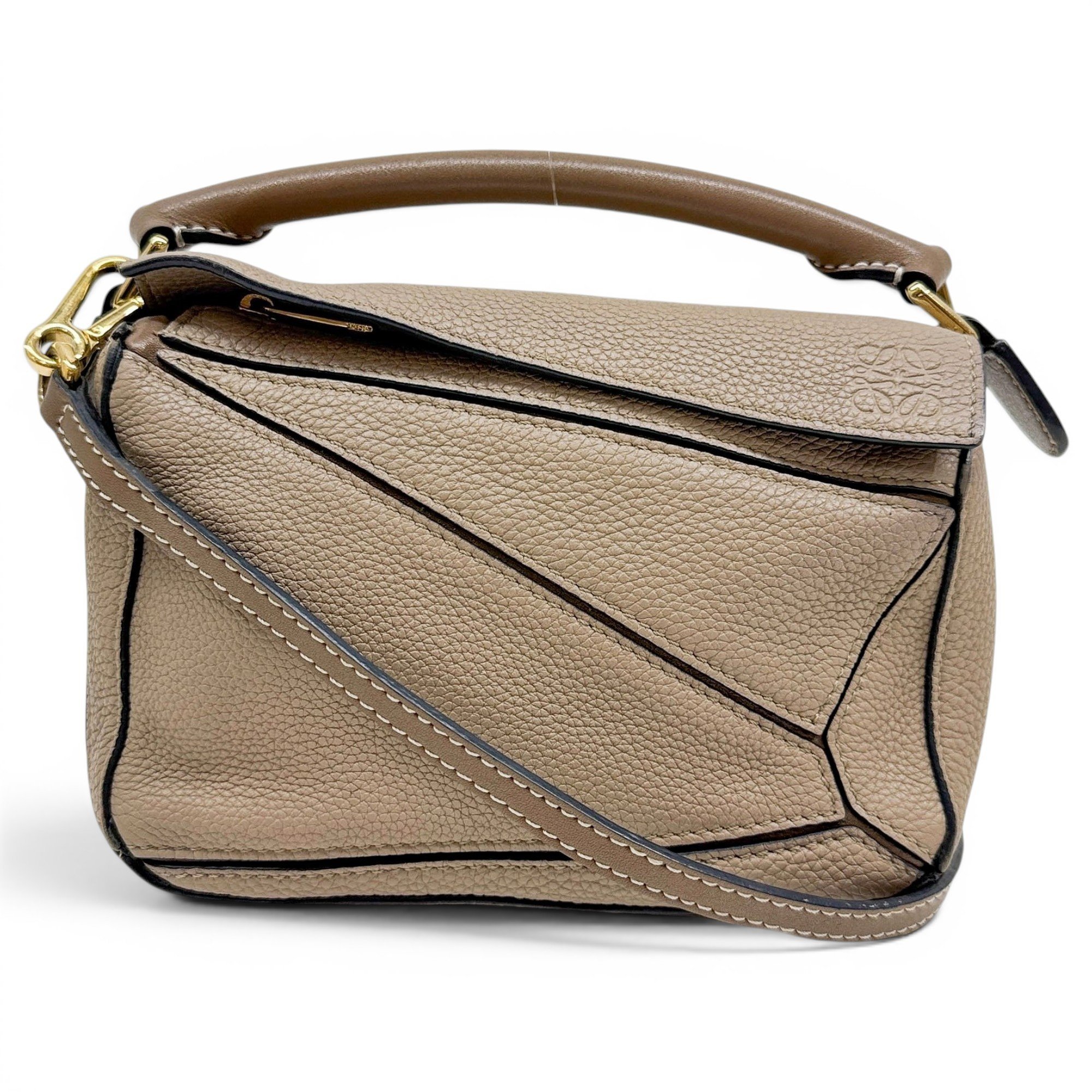 Puzzle leather mini bag