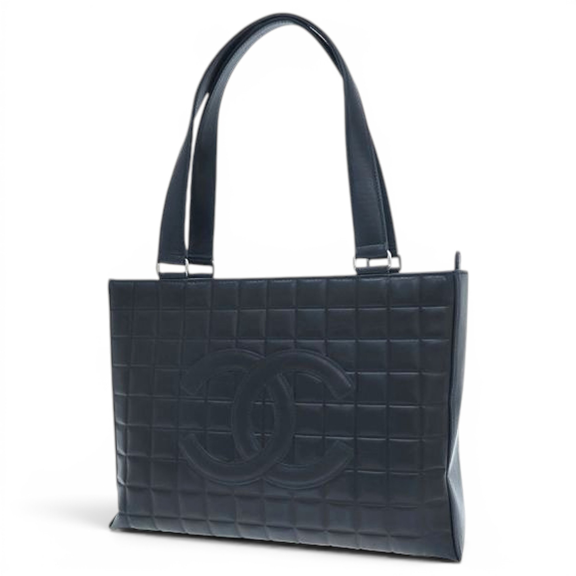 East West Chocolate Bar leather tote