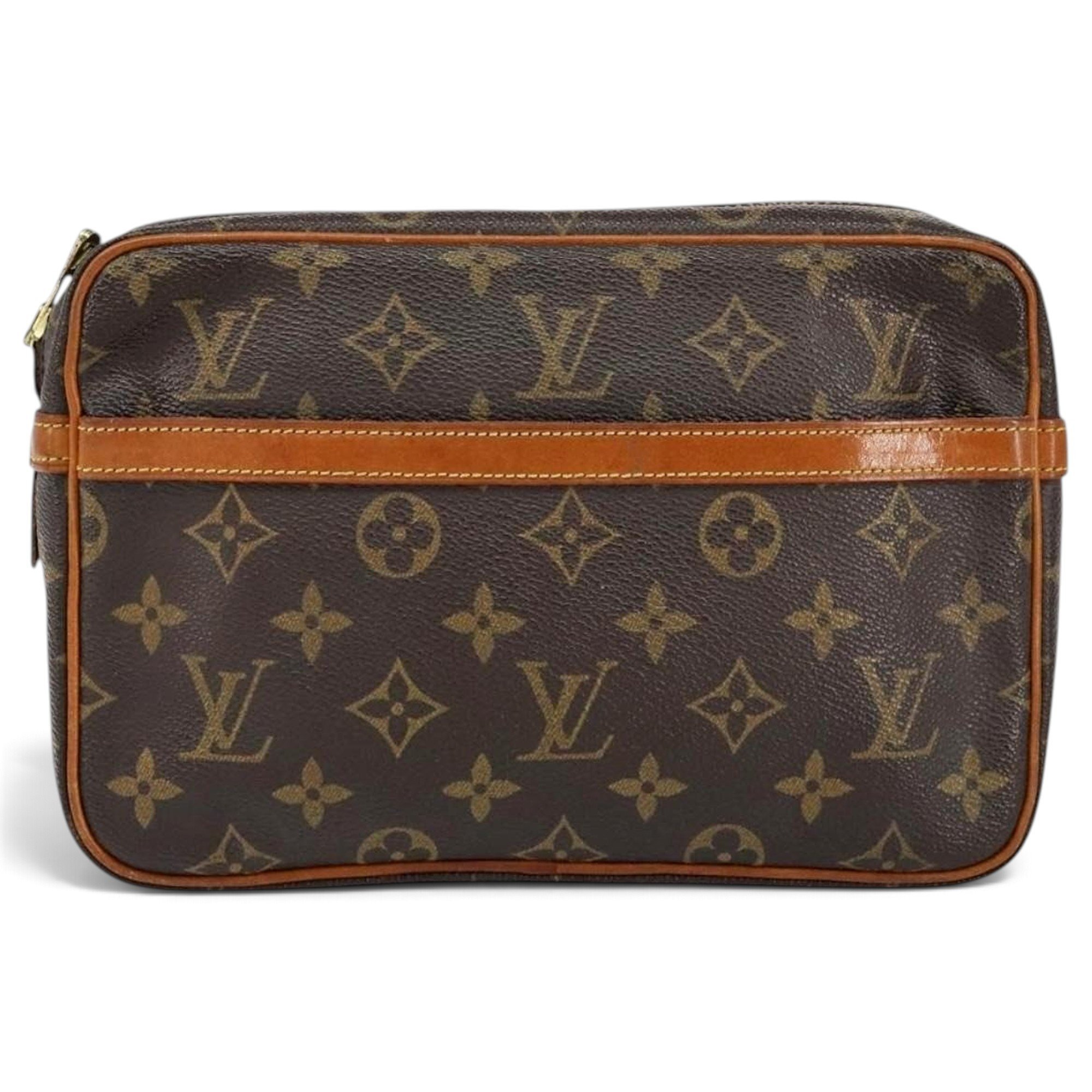 Leather clutch bag