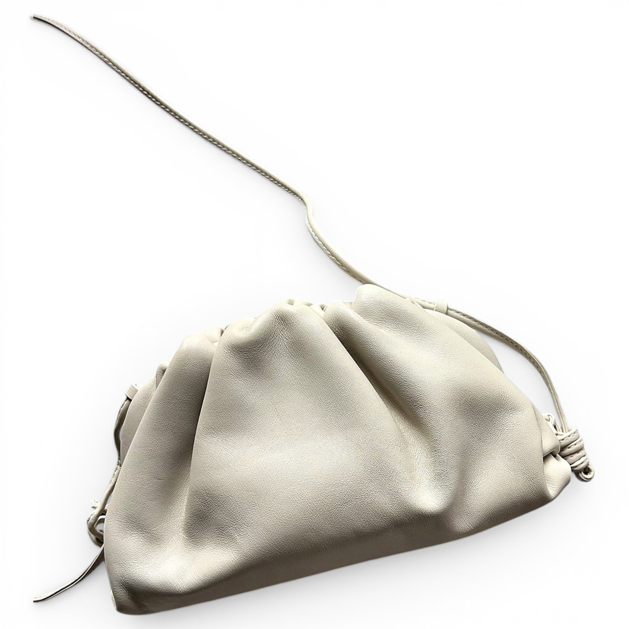 Pouch leather handbag