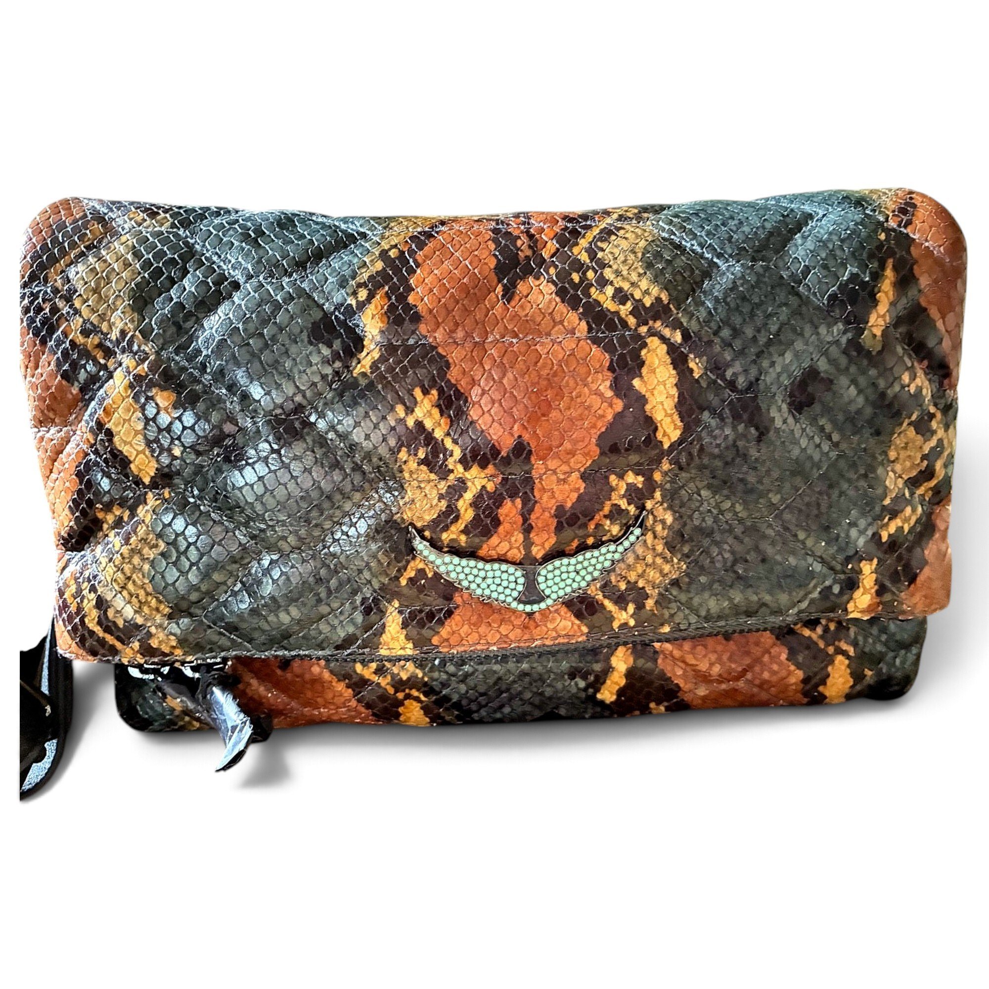Rock leather crossbody bag