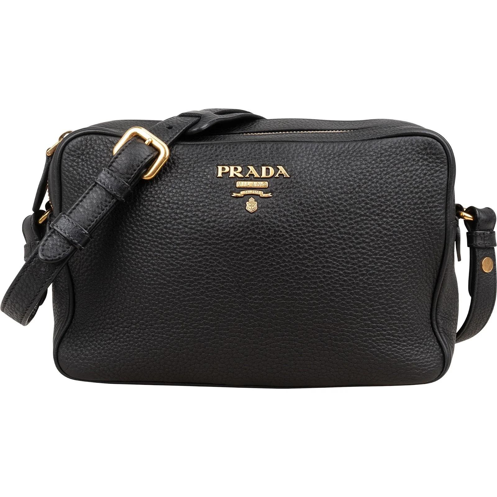 Double leather crossbody bag