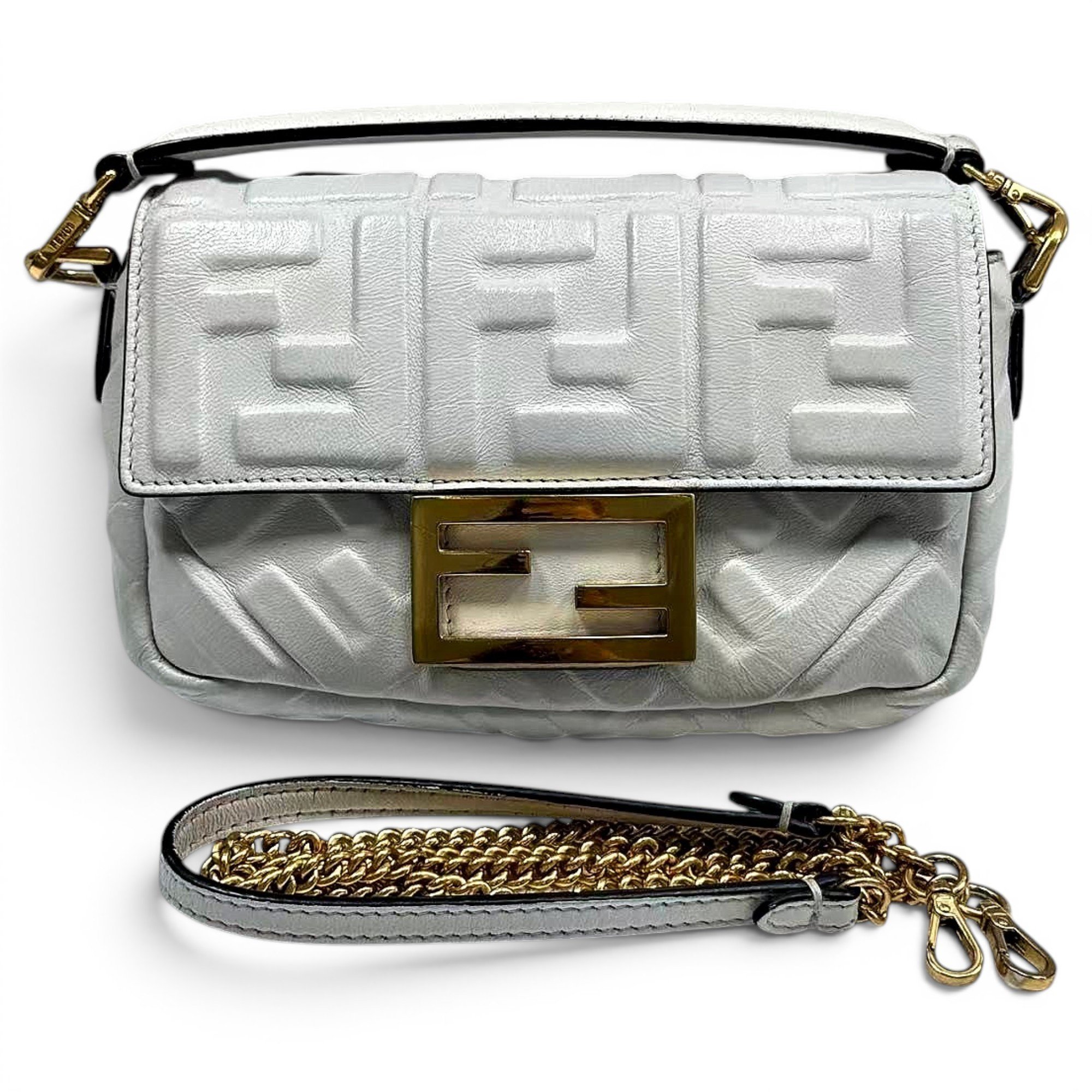 Baguette leather handbag