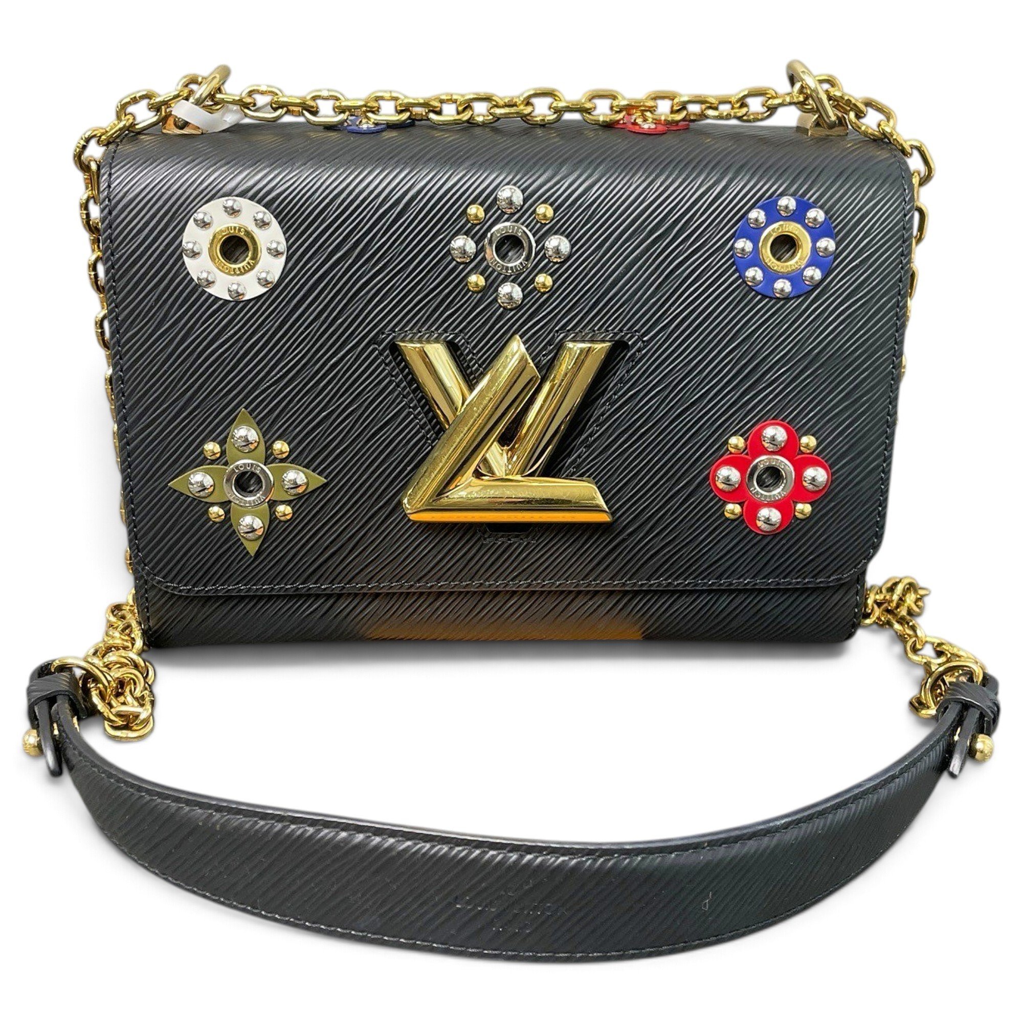 Twist leather crossbody bag