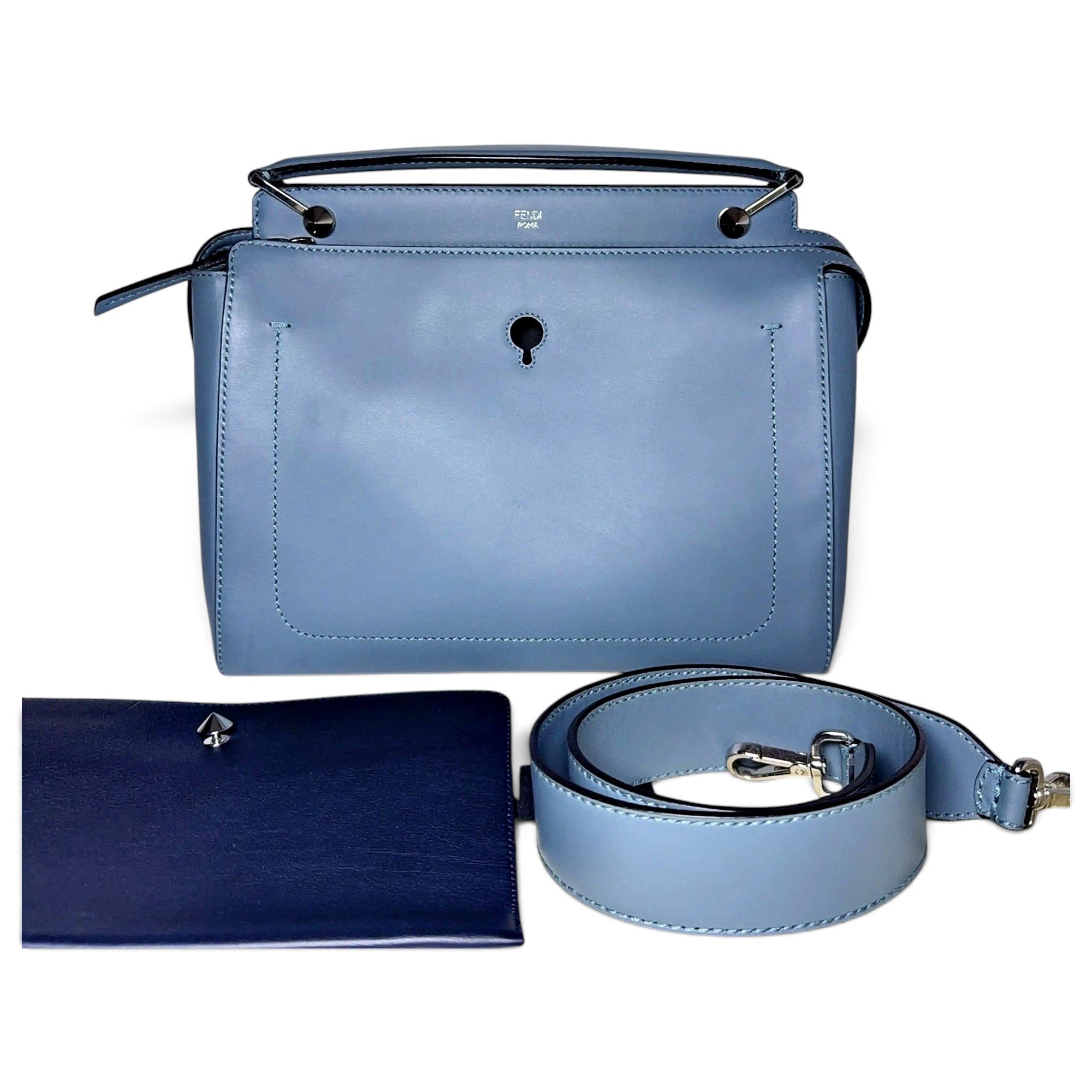 Dot Com leather crossbody bag