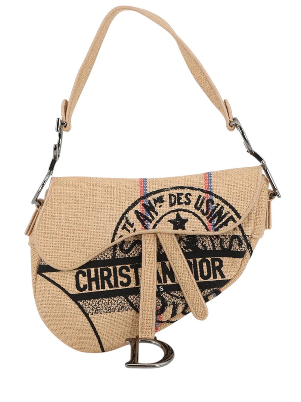 2021-2026 Jute Union Embroidered Saddle Bag shoulder bag