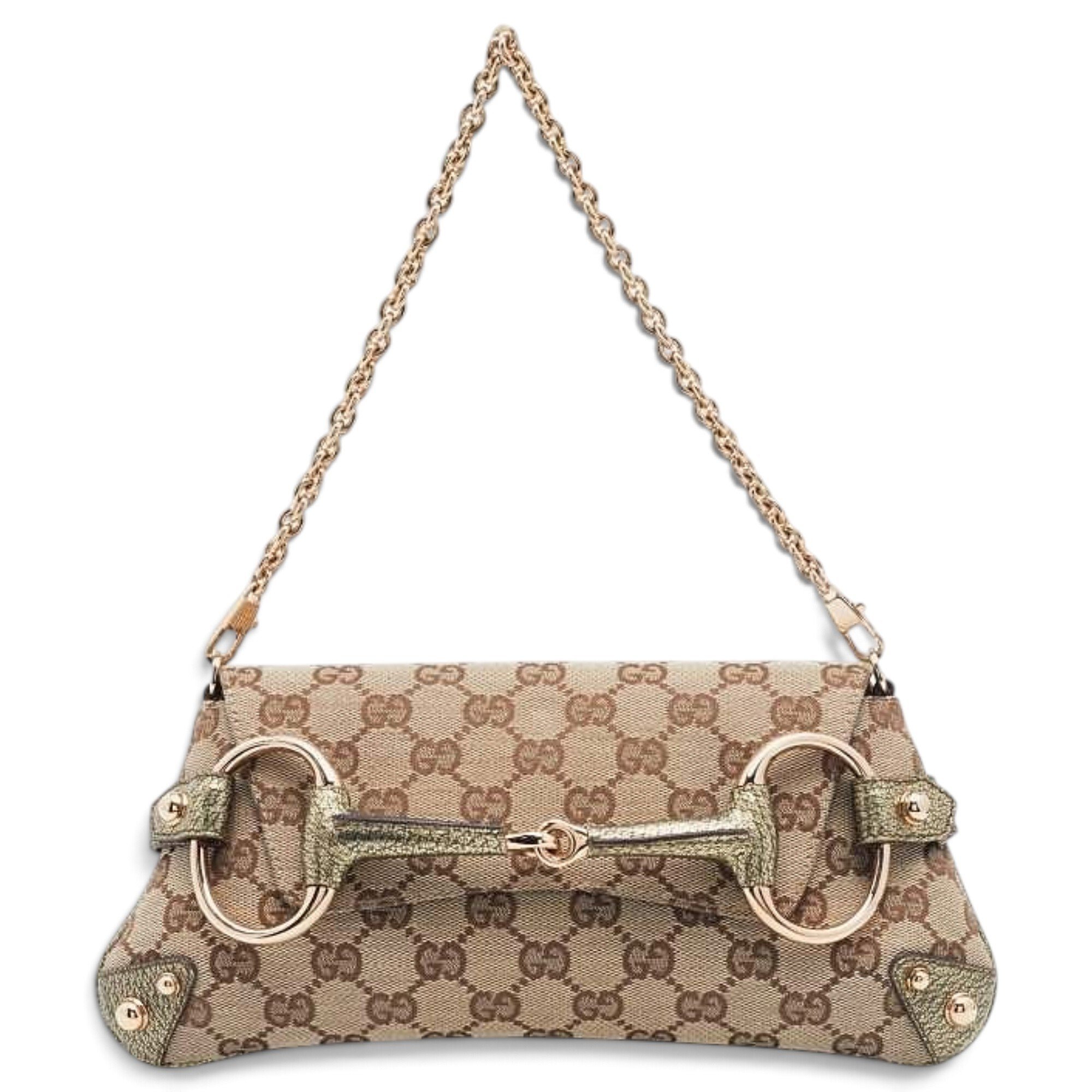 Horsebit Chain leather handbag
