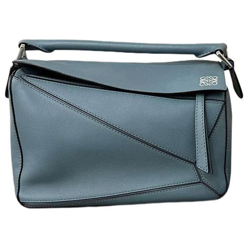 Puzzle leather handbag