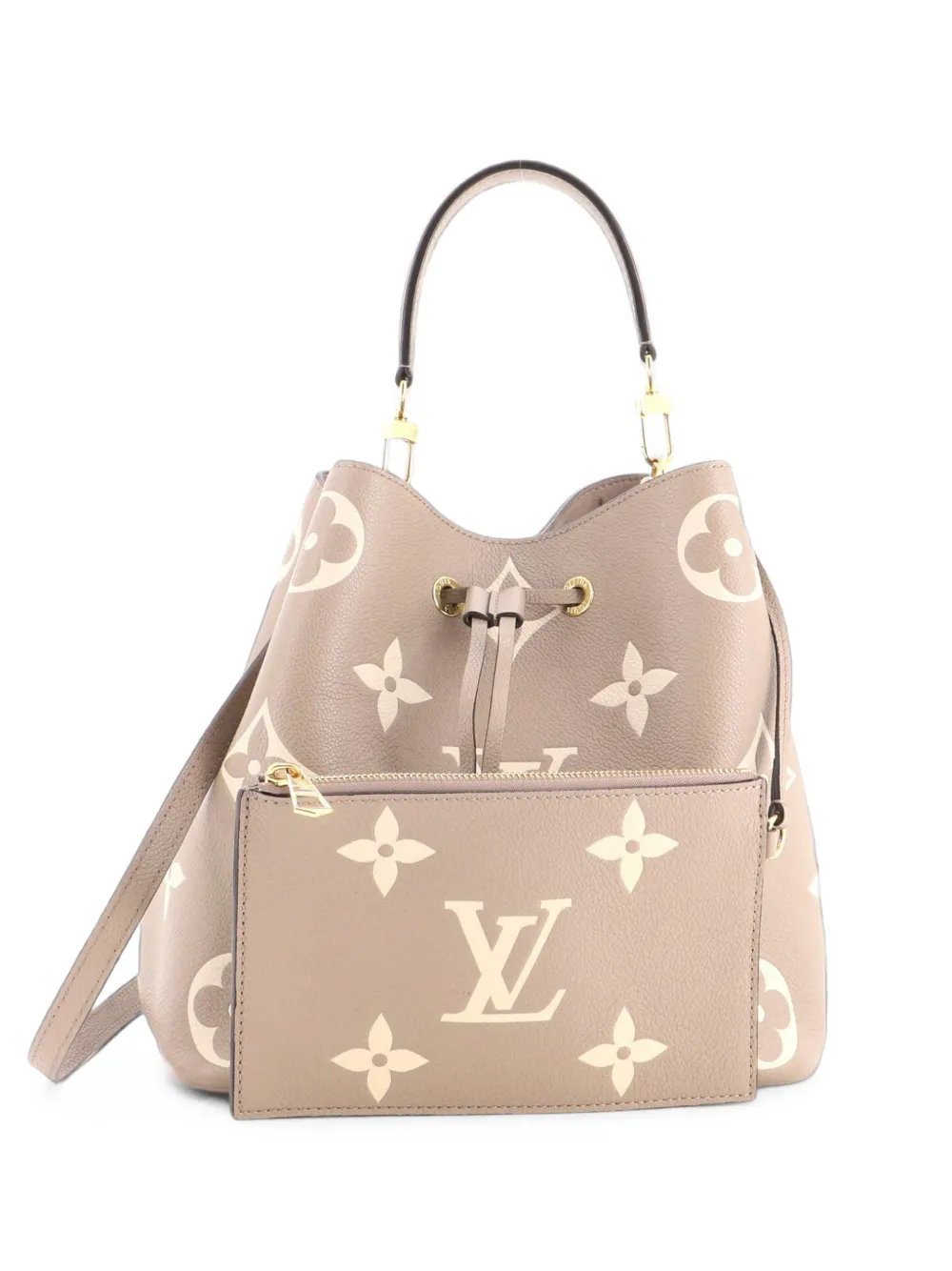 NeoNoe Handbag Bicolor Monogram Empreinte Giant MM bucket bag