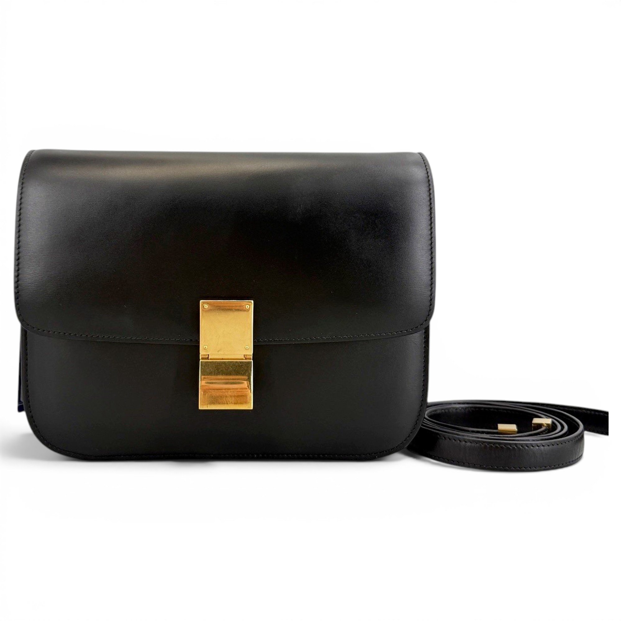 Classic leather crossbody bag