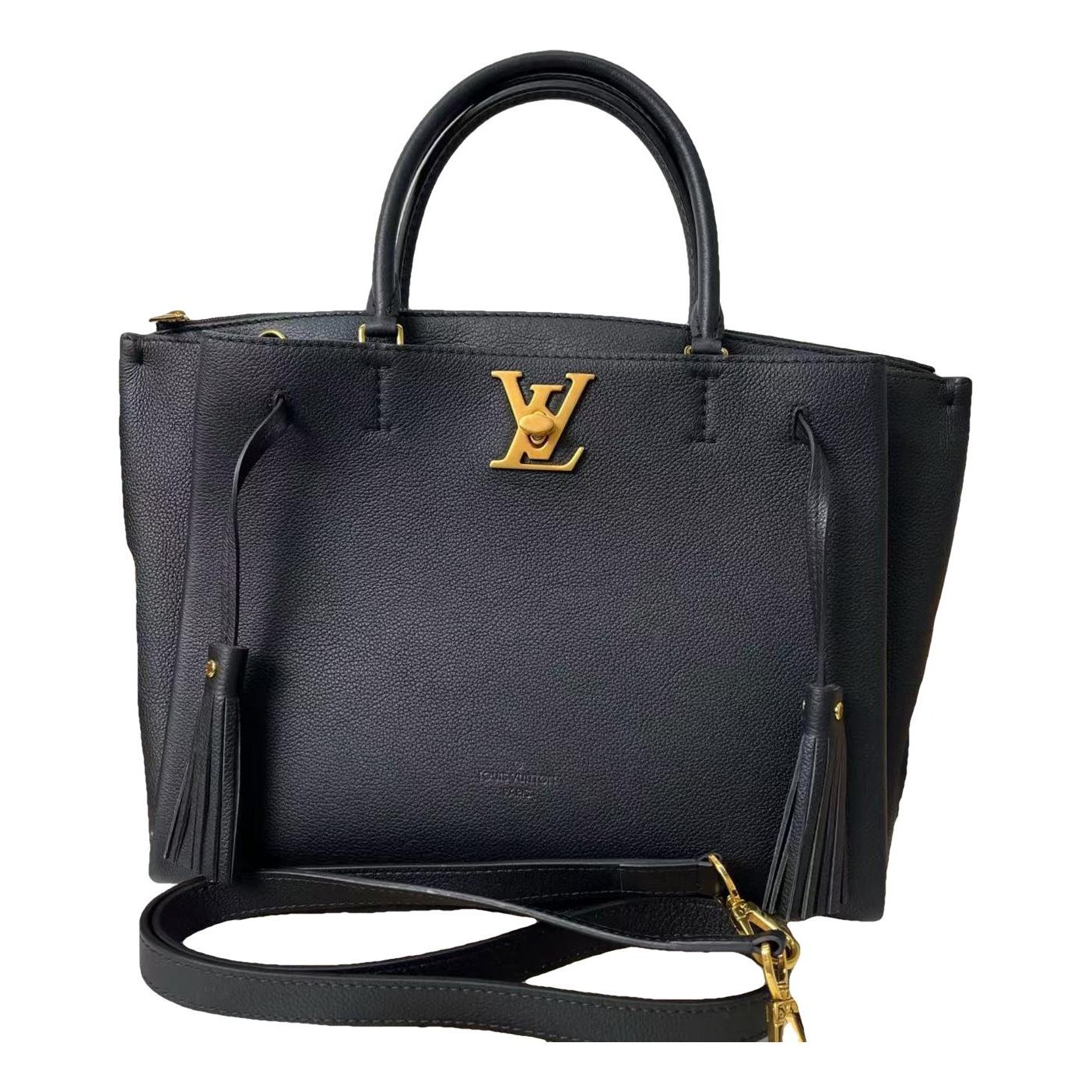 Lockmeto leather handbag