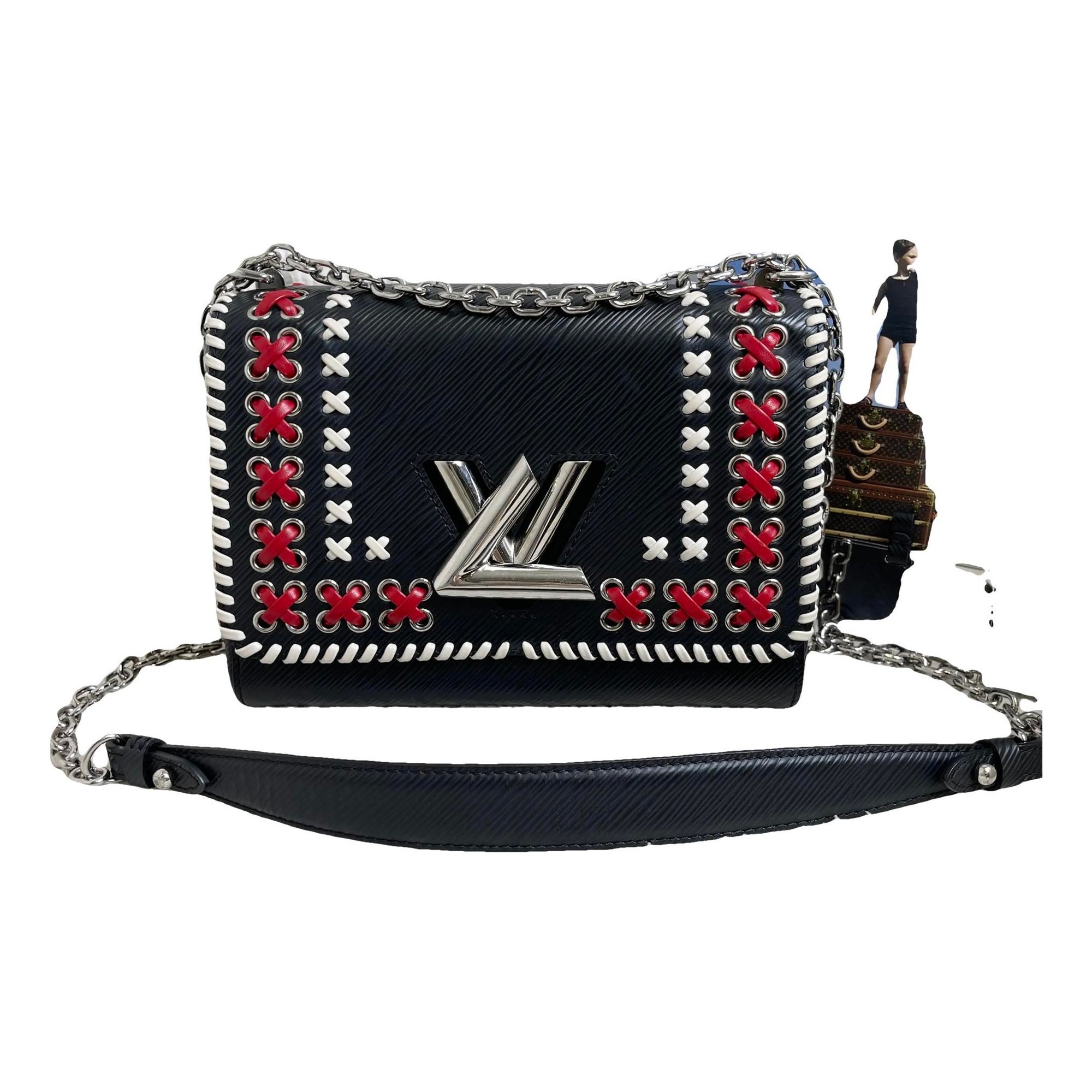 Twist leather crossbody bag