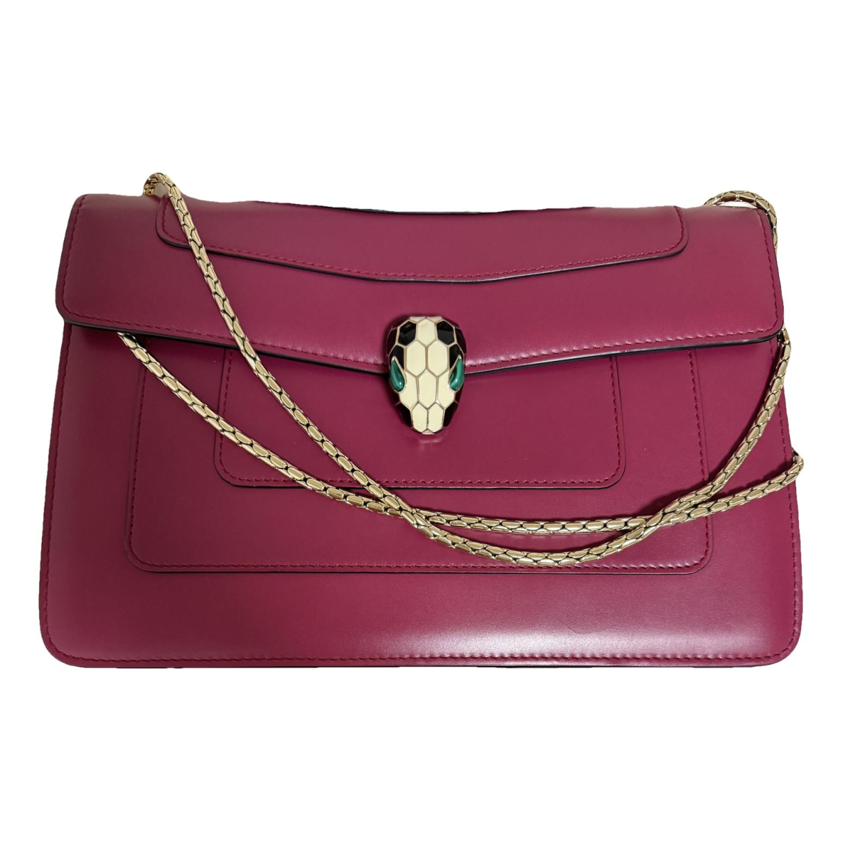 Serpenti leather handbag