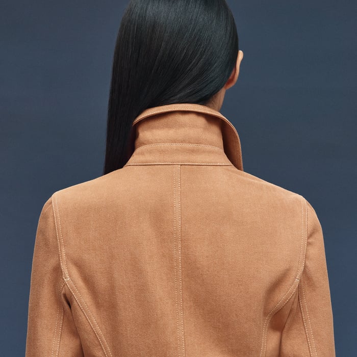 Marron Alezan Denim Equestrian Jacket