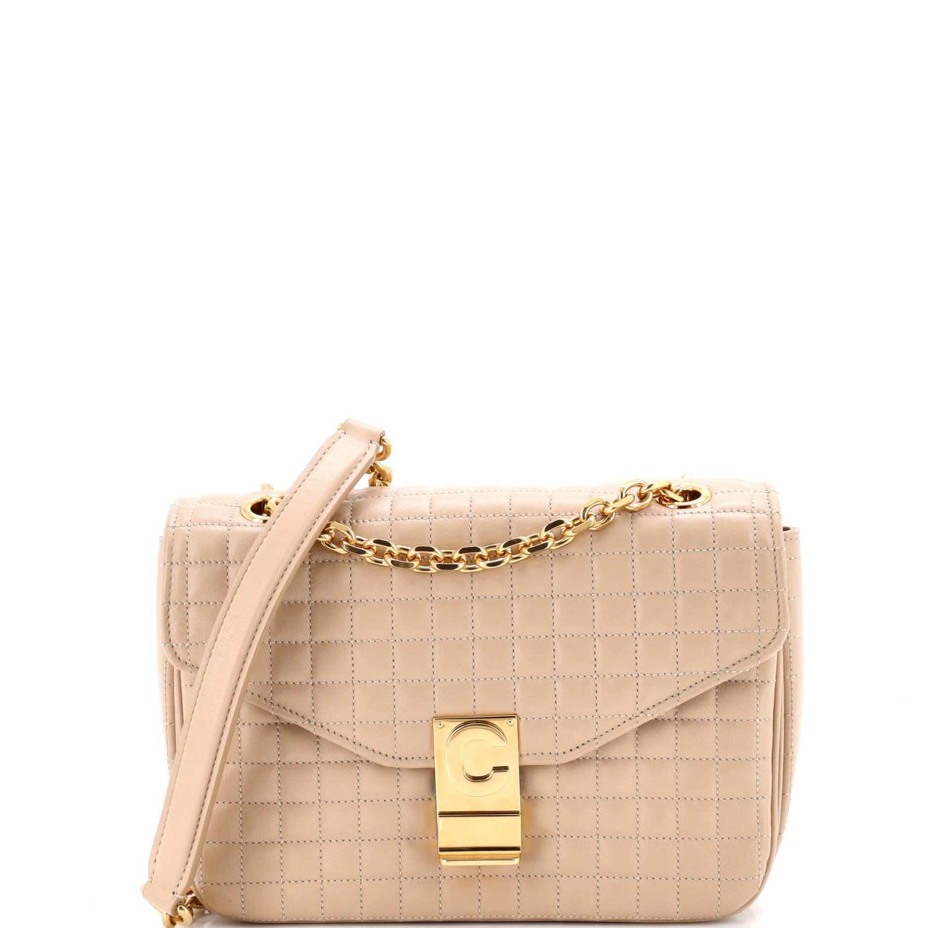 Celine C Bag Quilted Leather Medium