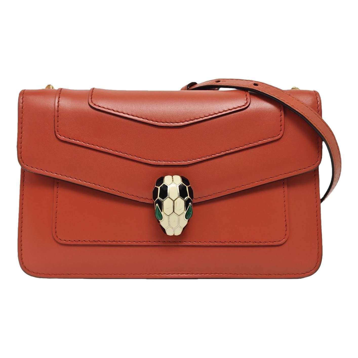 Serpenti leather handbag
