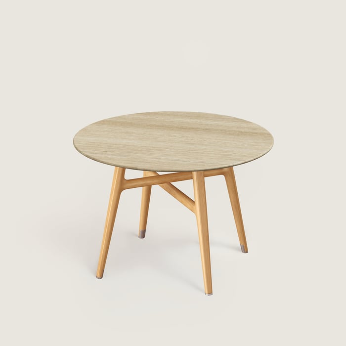 Beige Les Necessaires d'Hermès Satellite Coffee Table, Small Model