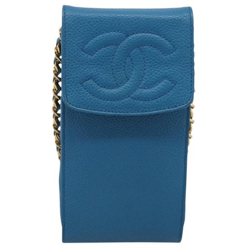 Leather clutch bag