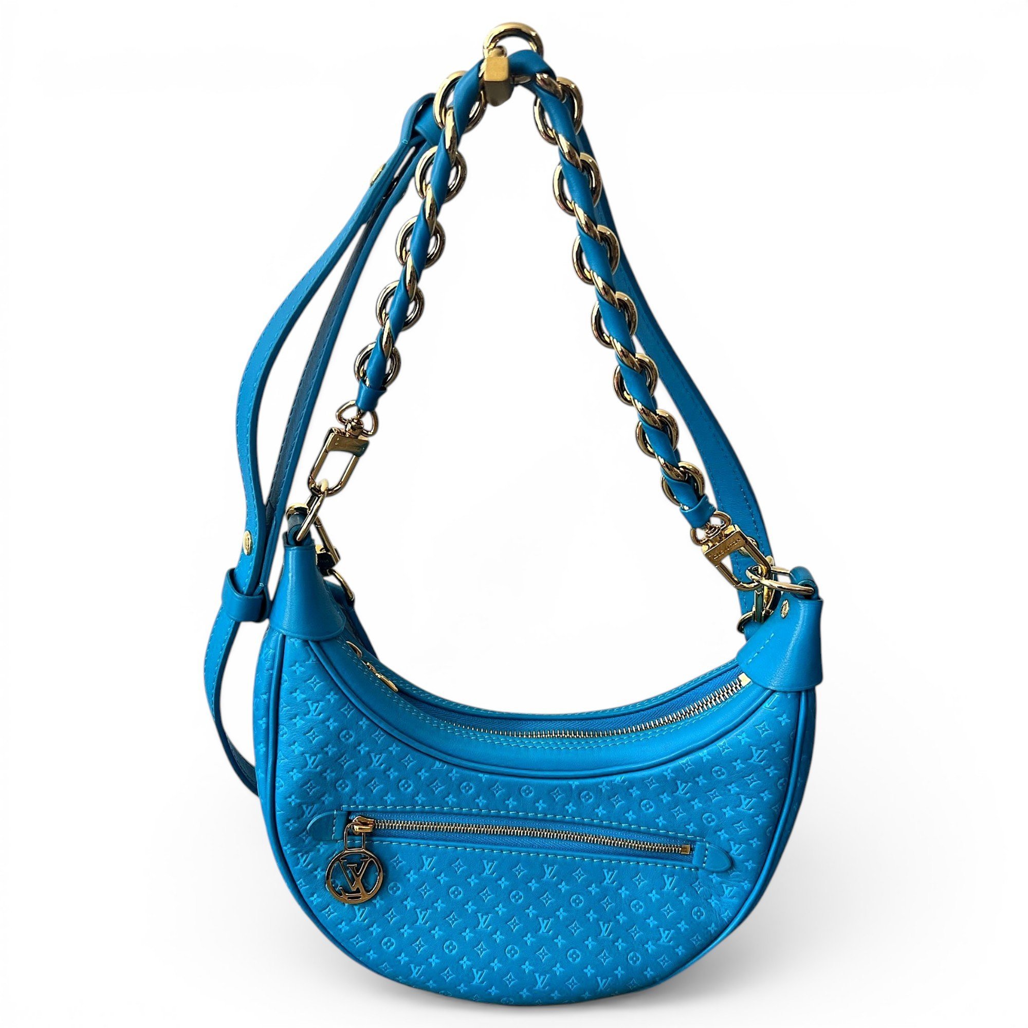 Loop leather handbag