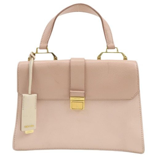 Madras leather handbag
