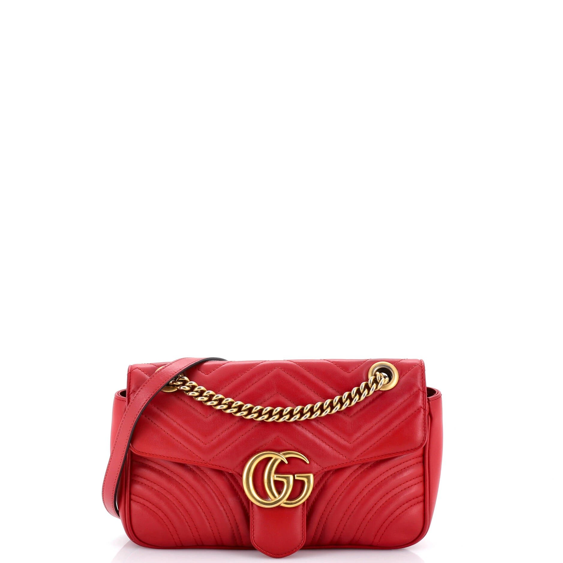 GG Marmont Flap Bag Matelasse Leather Small