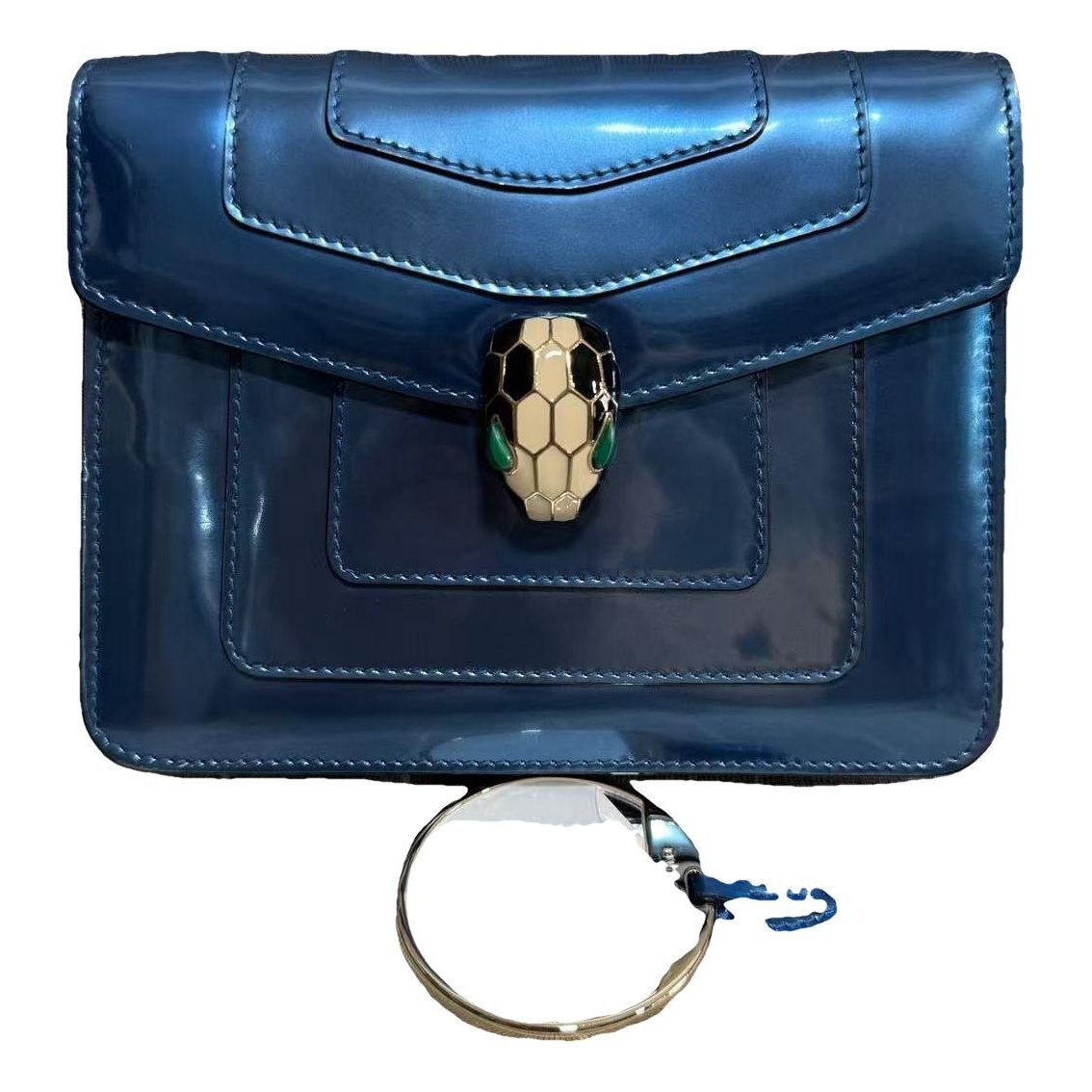 Serpenti leather handbag