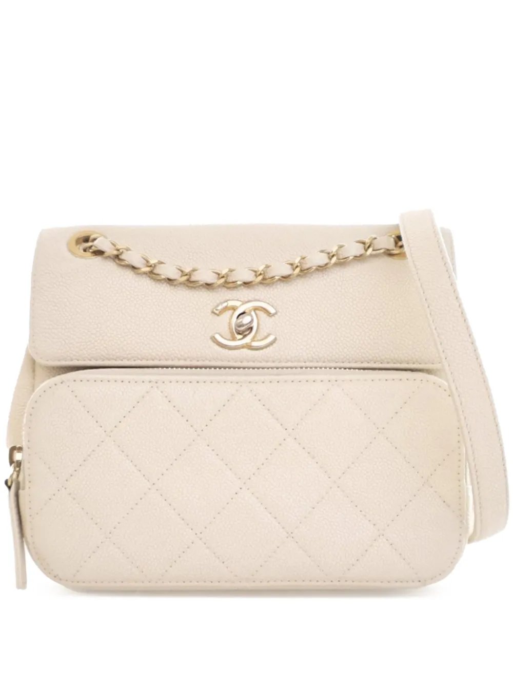 2019 Caviar Business Affinity Messenger Flap crossbody bag