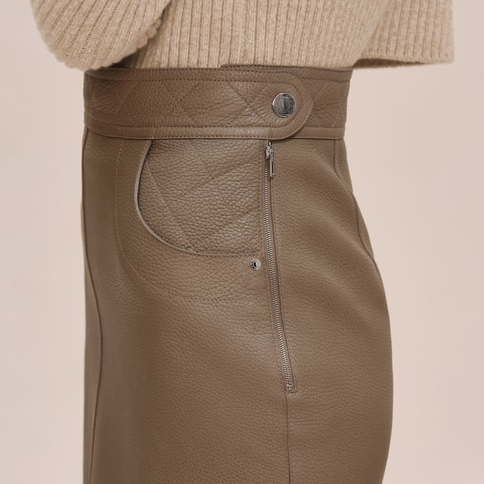 Miniskirt With Quilted Detail