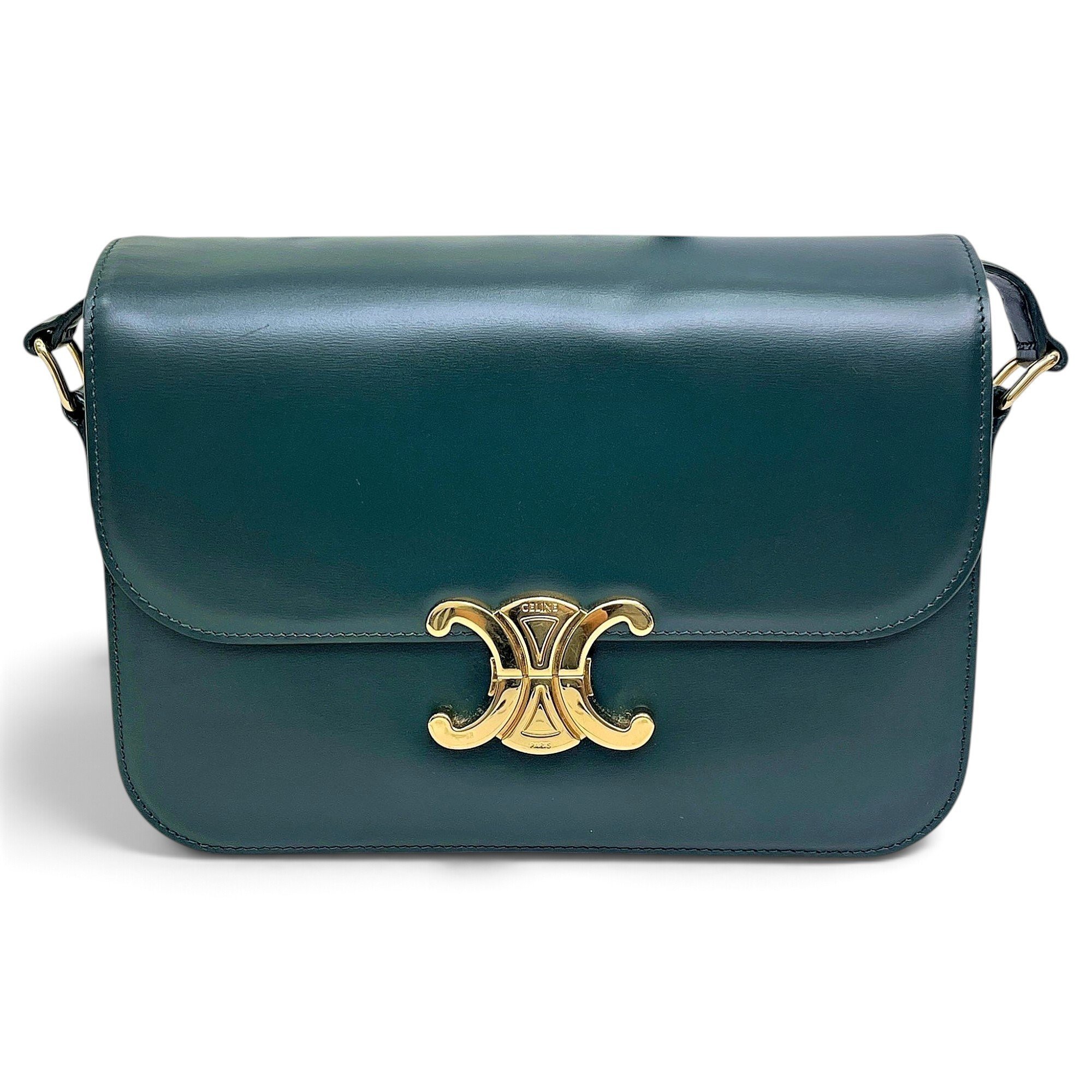 Triomphe leather handbag