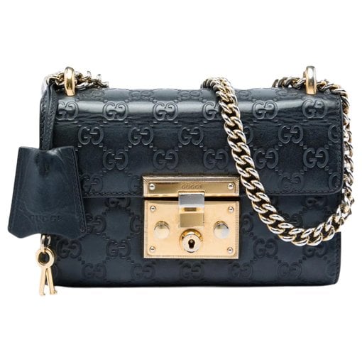 Padlock leather bag