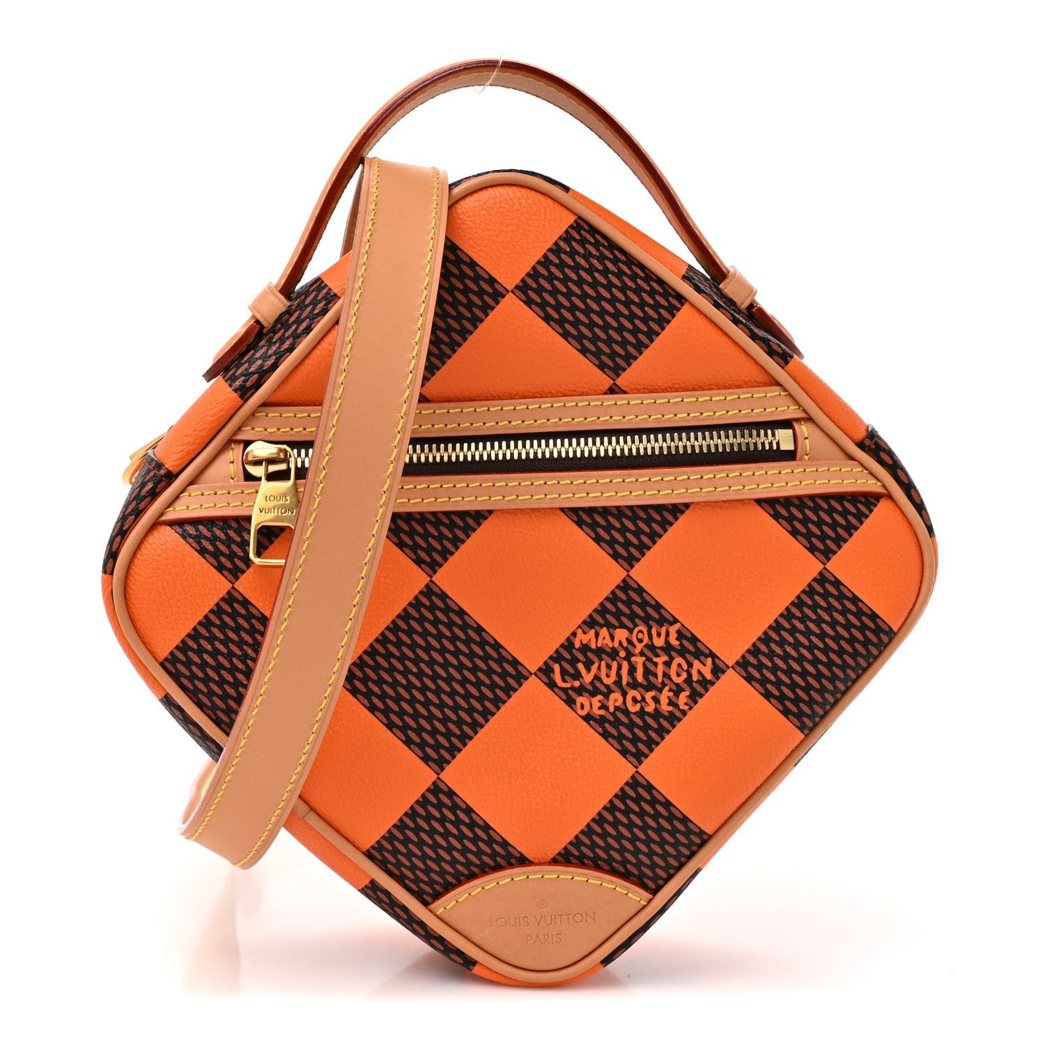 Louis Vuitton Damier Pop Chess Messenger Orange
