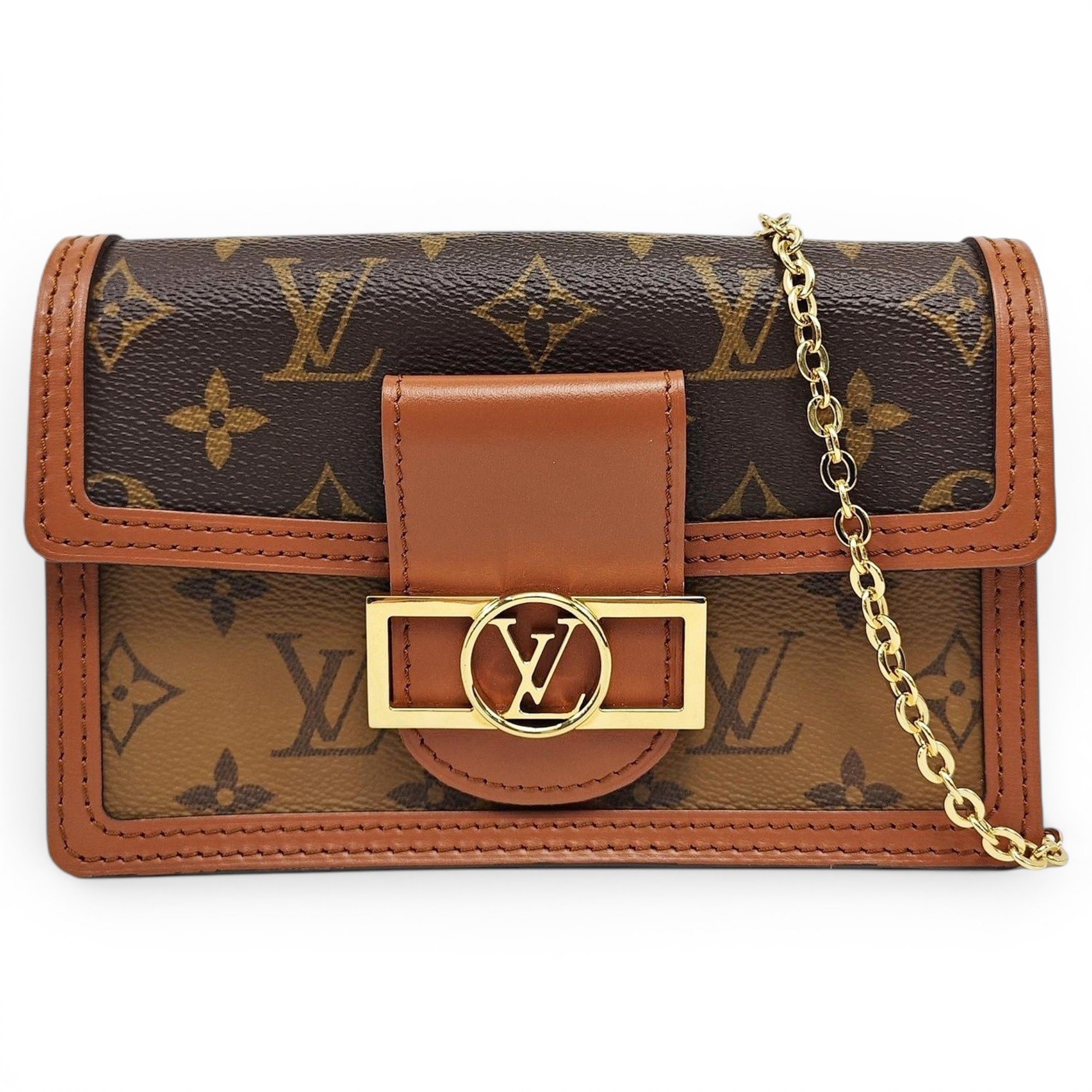 Dauphine leather handbag