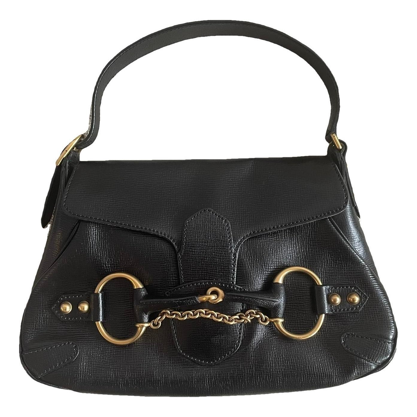 Horsebit Chain leather handbag