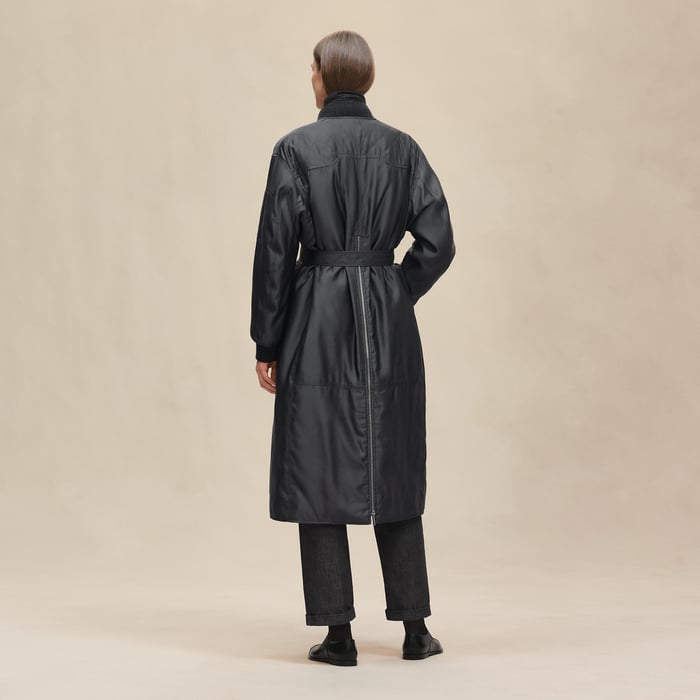 Gris Ardoise Bombers Coat