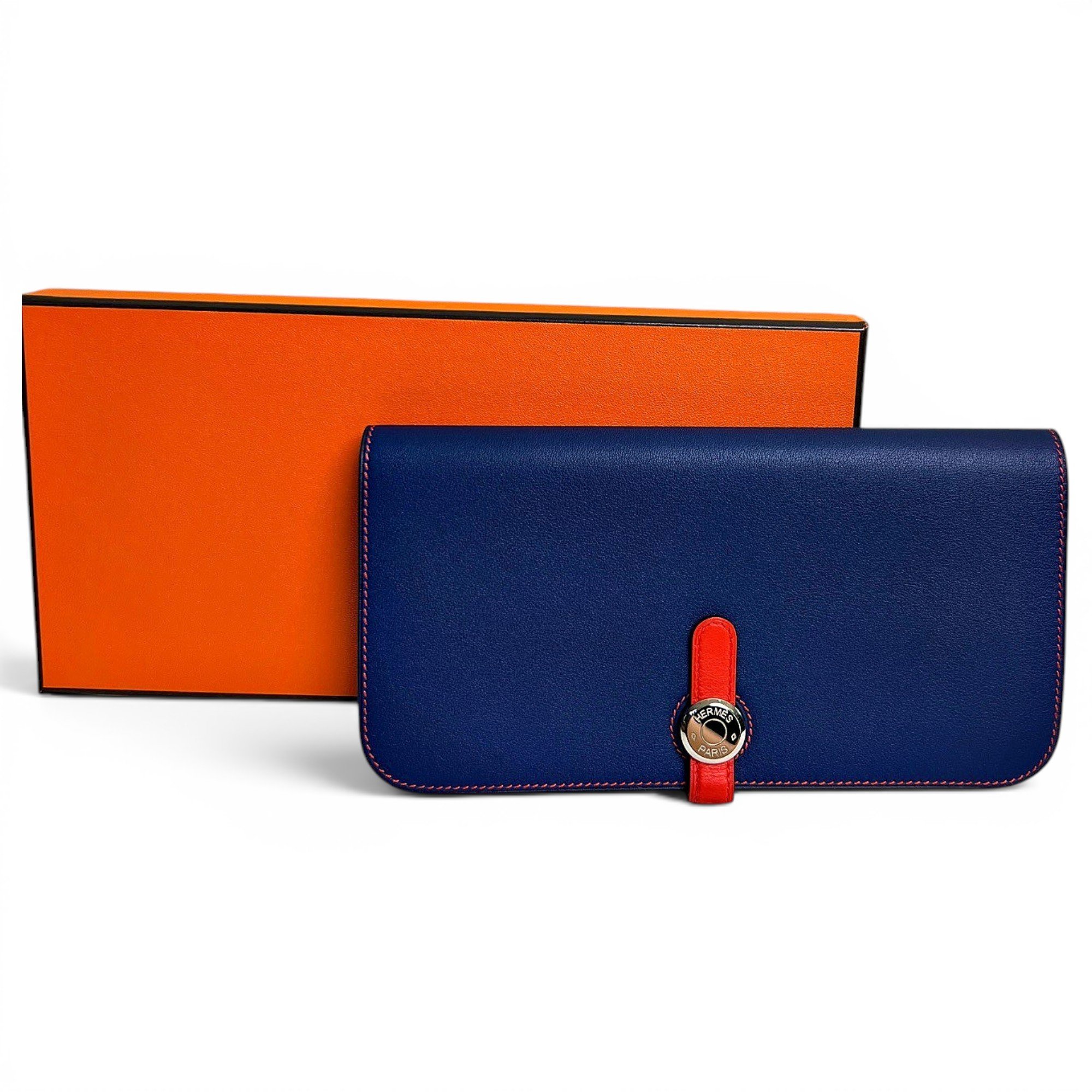 Dogon leather clutch bag