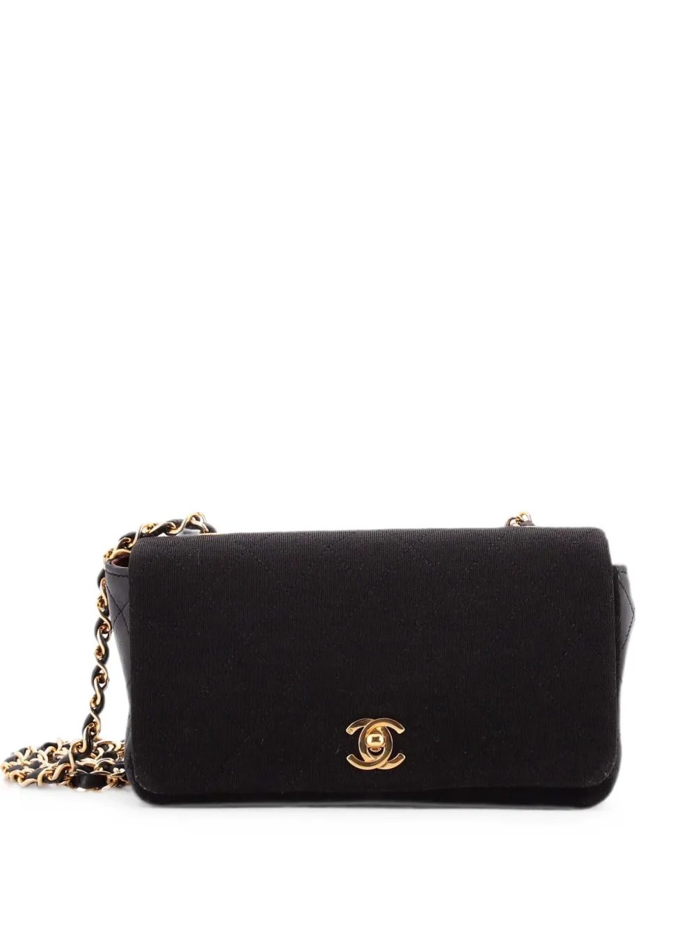 Full Flap Bag Quilted Jersey Mini shoulder bag