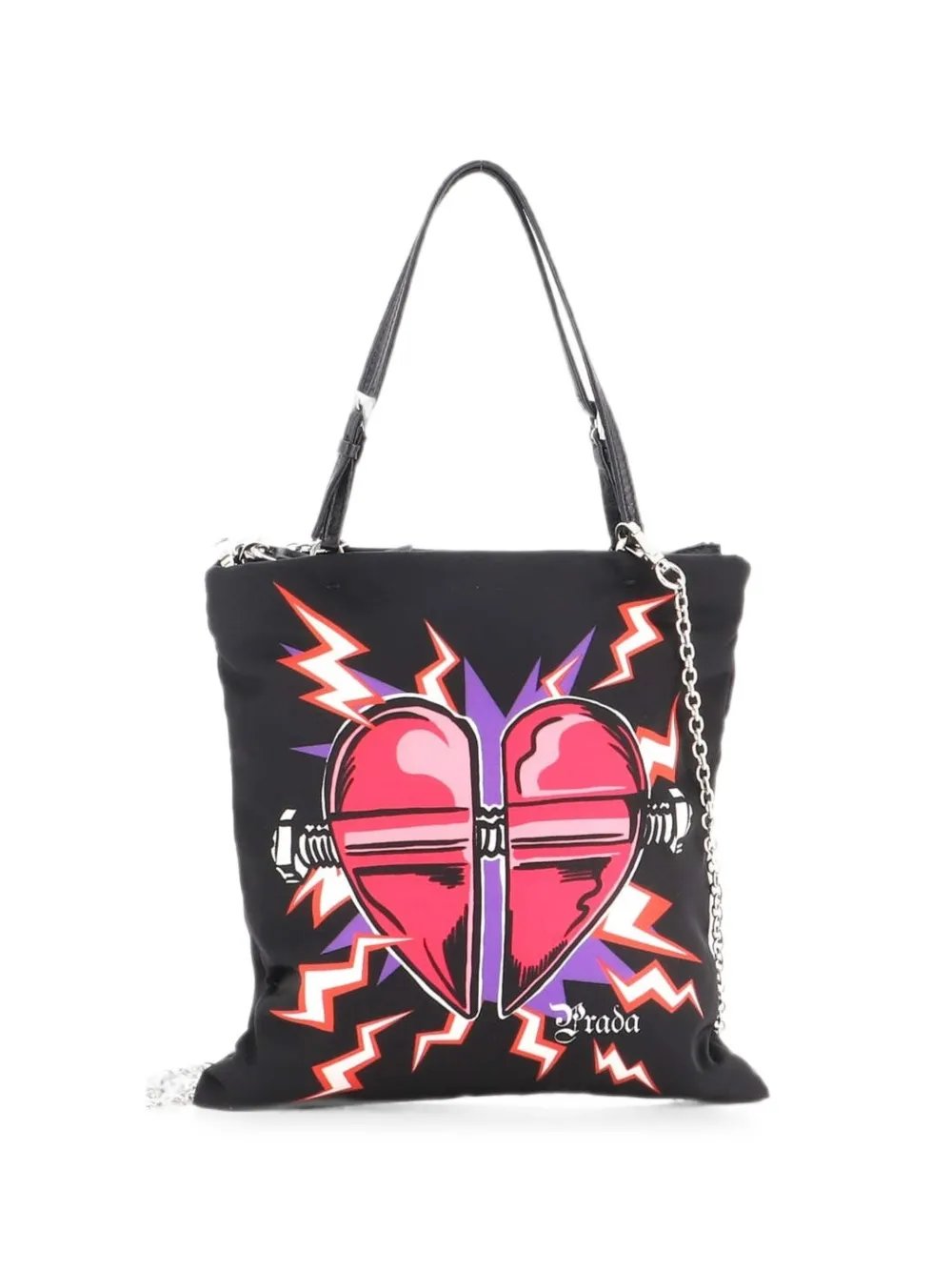 Frankenstein Flat Printed Tessuto Mini tote bag