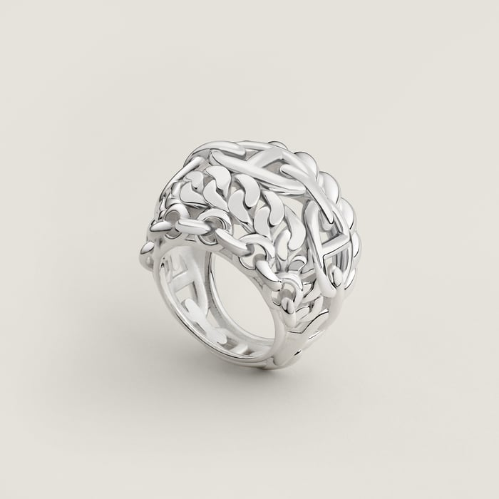 Sans Coloris Chaine d'Ancre Multichaines Ring, Very Large Model