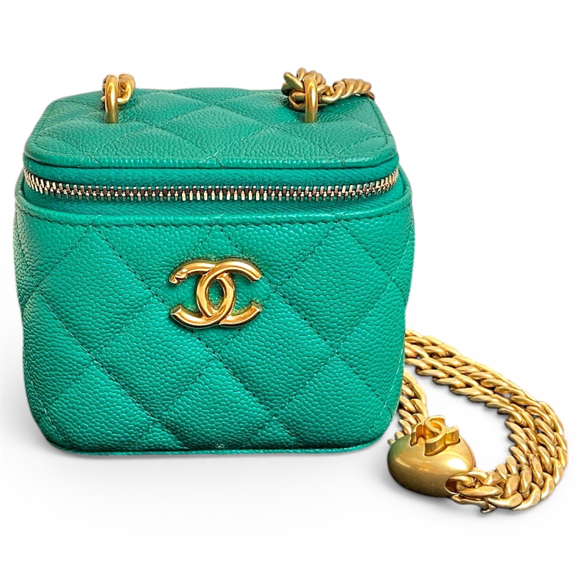 Trendy CC Vanity leather handbag