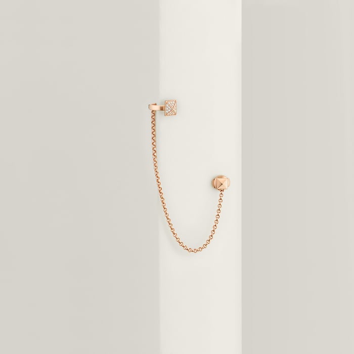 Sans Coloris Hermès Clou d'H Right Single Ear Climber Earring
