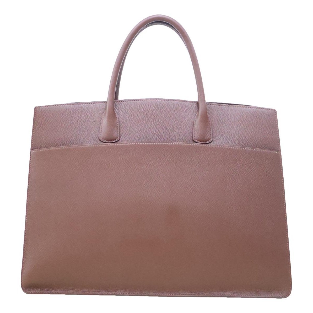 White Bus leather handbag
