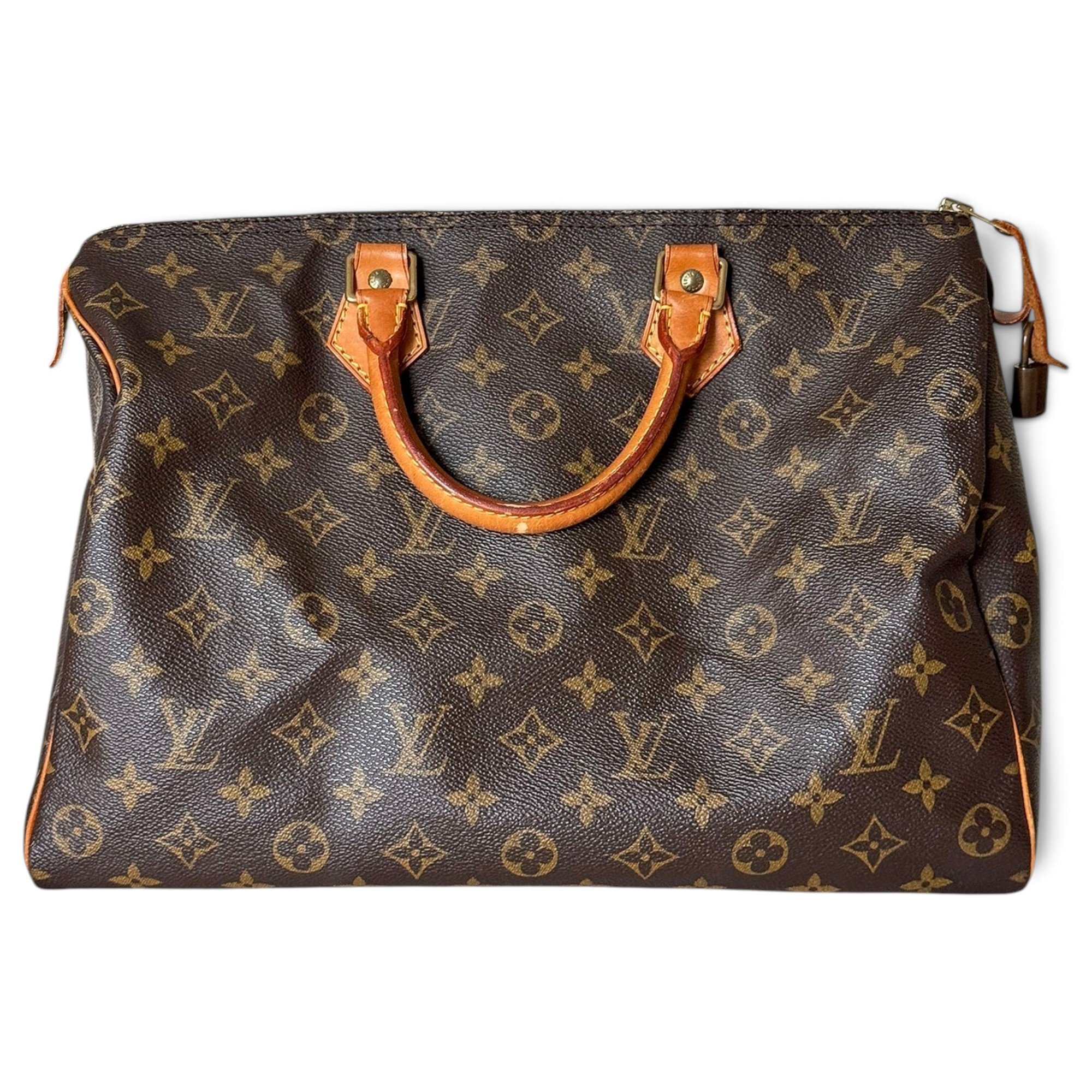 Speedy leather handbag