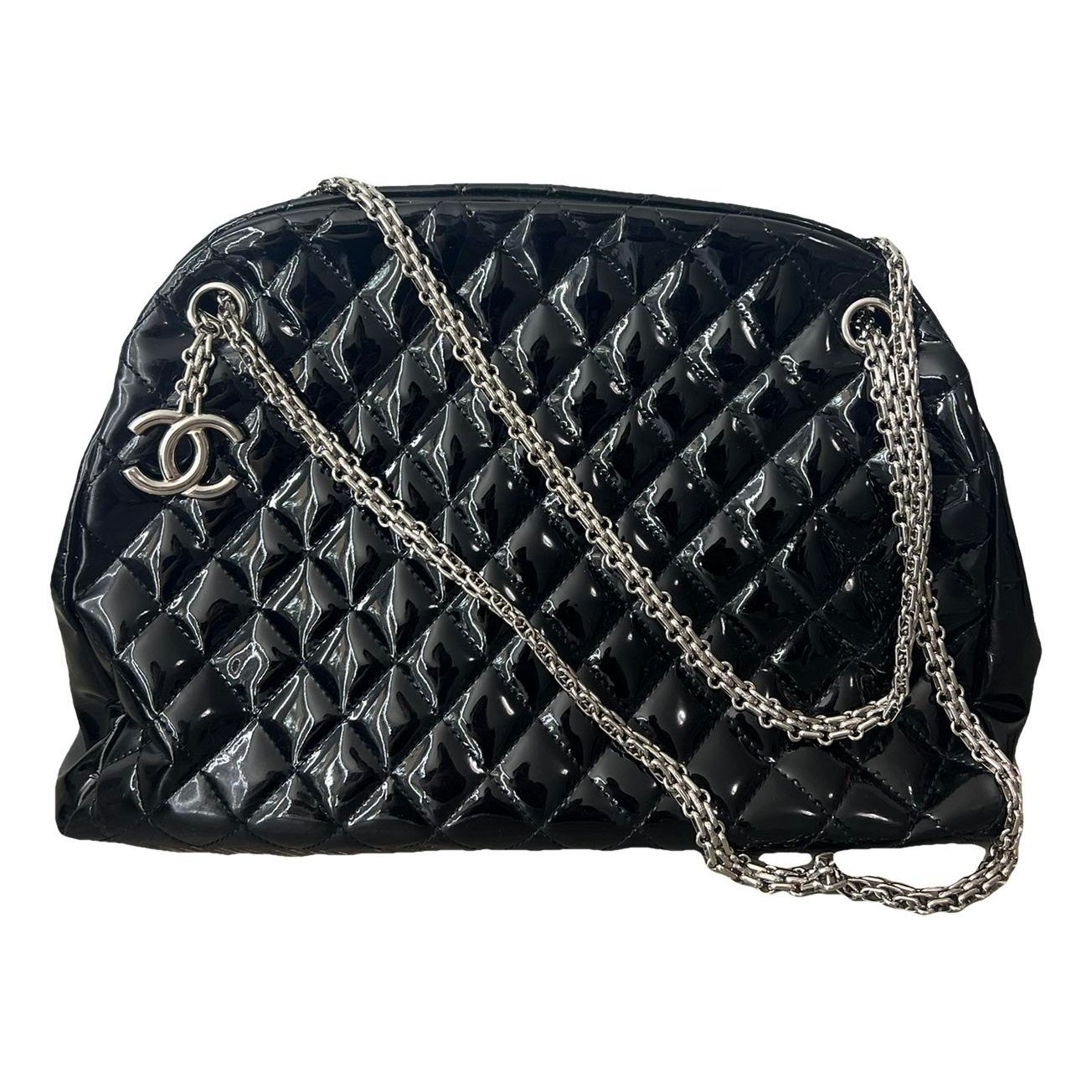 Mademoiselle patent leather handbag